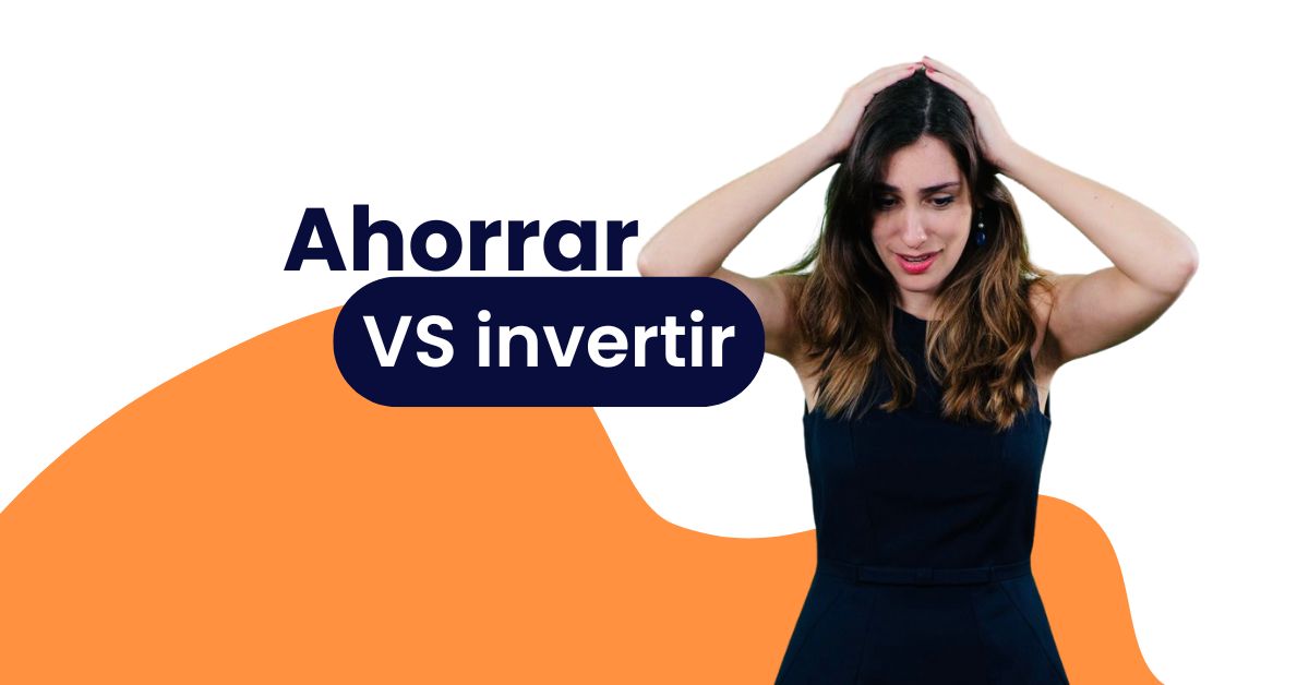 elizabeth con las manos en la cabeza decidiendo si ahorrar o invertir